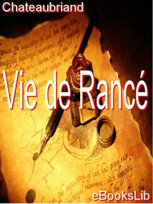 cover image of Vie de Rancé